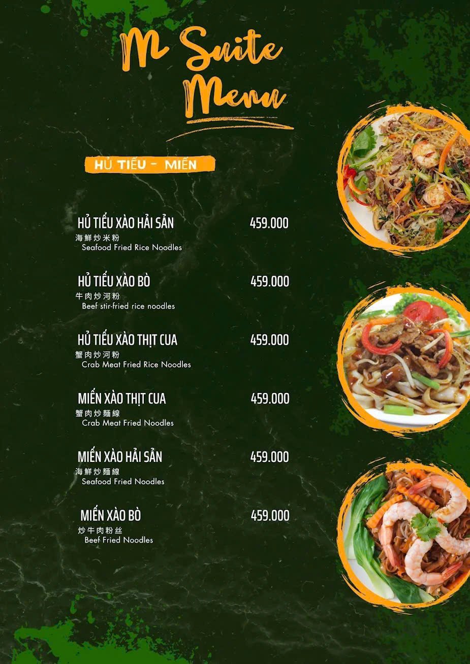 Thực đơn M-Suite KTV trang 3
