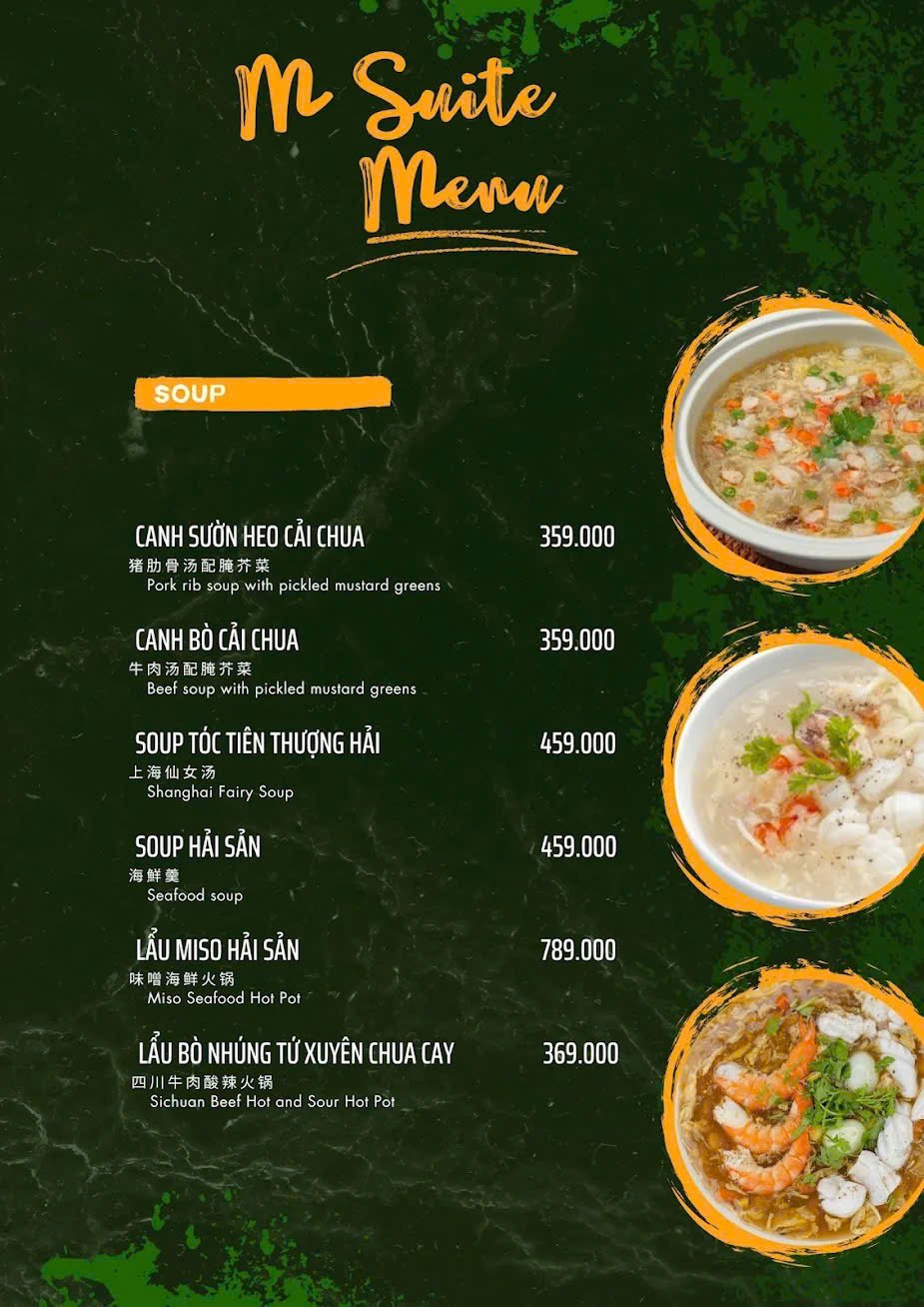 Thực đơn M-Suite KTV trang 4