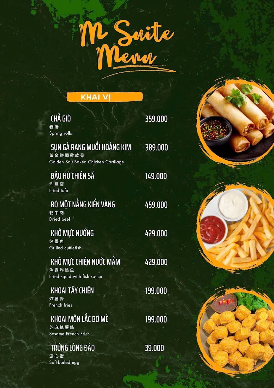 Thực đơn M-Suite KTV trang 5