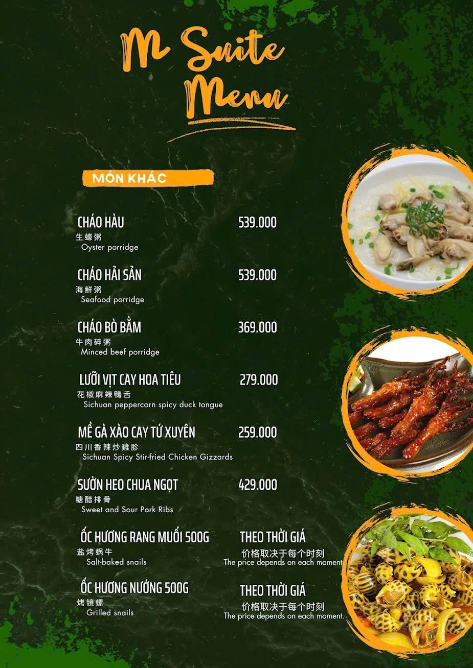 Thực đơn M-Suite KTV trang 7